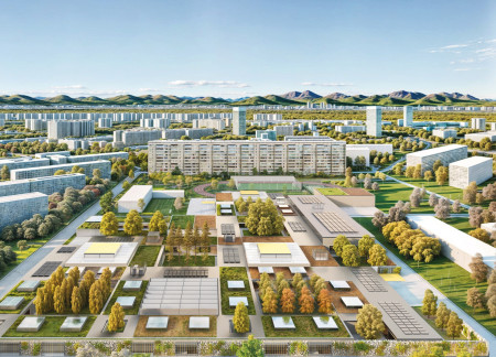Charred Wooden Shingles and Cross-Laminated Timber Shape a Harmonious Community Space  