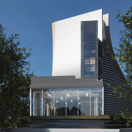Charred Wooden Shingles and Cross-Laminated Timber Panels Create a Sustainable Community Hub