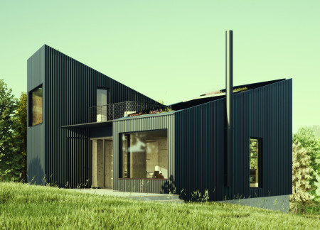 Charred Wooden Shingles and Cross-Laminated Timber Create a Sustainable Community Hub  