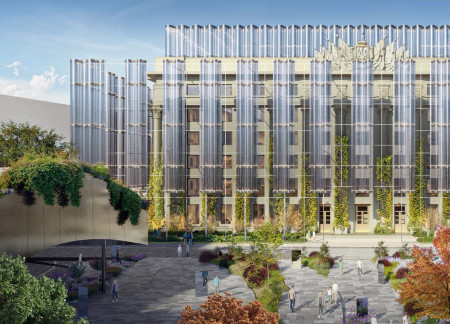 Charred Wooden Shingles and Cross-Laminated Timber Form a Sustainable Community Hub  