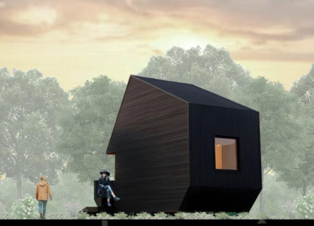 Charred Wooden Shingles and Natural Ventilation In An Eco-Friendly Community Space