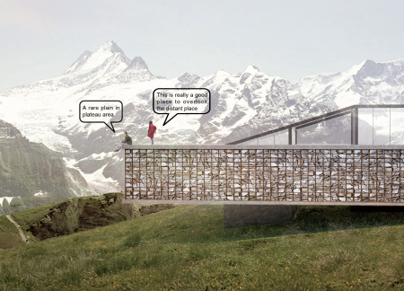 Tensile Membrane Shelter Crafted with Local Stone Amidst Himalayan Peaks