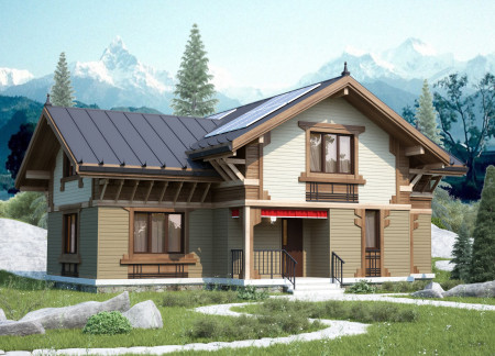 Charred Wooden Shingles and SIPs Create Sustainable Mountain Retreat in the Himalayas