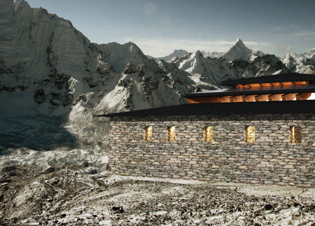 Floating Roof Design Enhanced by Local Timber and Water Harvesting Systems in the Himalayan Landscape