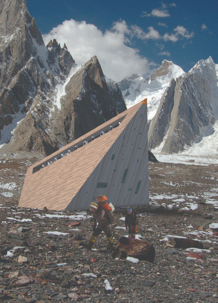 Charred Wooden Shingles and Dimensional Lumber Shape a Sustainable Shelter in the Himalayas