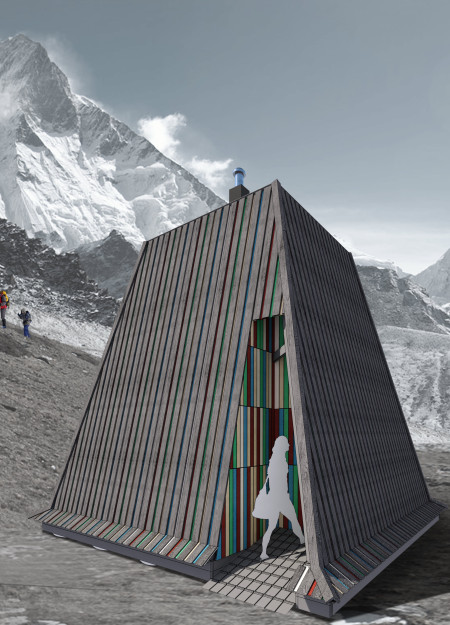 Sustainable Retreat Featuring Cross-Laminated Timber Panels and Charred Wooden Shingles in the Himalayas