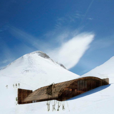 Charred Wooden Shingles and Glass Facades Elevate High-Altitude Shelter Design  