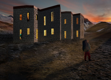 Charred Wooden Shingles and Cross-Laminated Timber Panels Create a Multifunctional Community Space