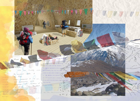 Natural Fiber Shelters with Water Filtration and Modular Design in the Himalayas