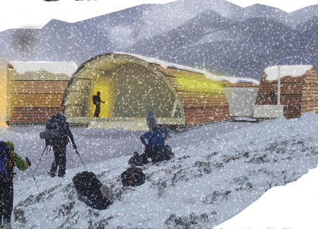 Skiing Cabin Featuring Cross-Laminated Timber Panels and Charred Wooden Shingles for Enhanced Sustainability