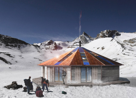 Copper Roof Retreat Built with Sustainable Timber and Radial Layout in the Himalayas