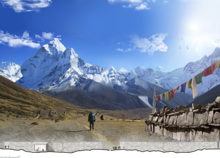 Climate-Resilient Refuge With Local Stone And Timber Emphasizing Community Gathering In The Himalayas