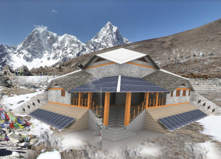 Charred Wooden Shingles and Stone Foundations Create a Harmonious Refuge in the Himalayas  