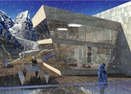 Charred Wooden Shingles and Glass Facades Shaping a Climbers’ Refuge in the Himalayas