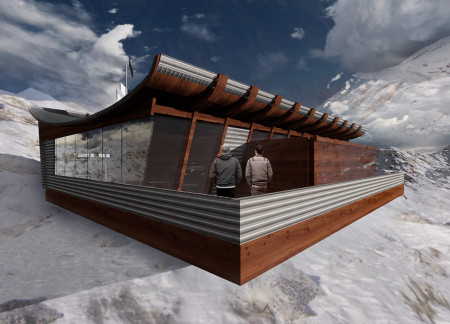 Charred Wooden Shingles Blend With Cross-Laminated Timber in Multifunctional Community Space