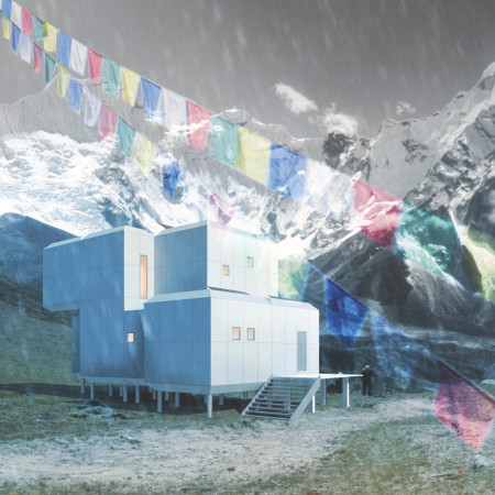 Cubic Volumes of Charred Wood and Aluminium for High-Altitude Self-Sustaining Living  