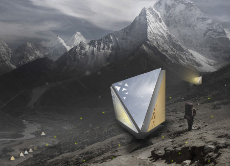 Mountain shelter utilizing hemp resin composite and aluminum framework for sustainable high-altitude living