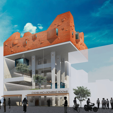 Terracotta Facades and Rooftop Gathering Spaces in a Multifunctional Community Library  