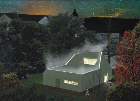 Charred Wooden Shingles and Thermal Block Integration for a Community-Focused Healing Environment
