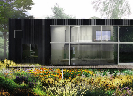 Charred Wooden Facade Complemented By Cross-Laminated Timber Panels Enhances Urban Living Environment