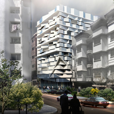 Dynamic Glass Facade With Corian Surface Creating An Engaging Community Hub