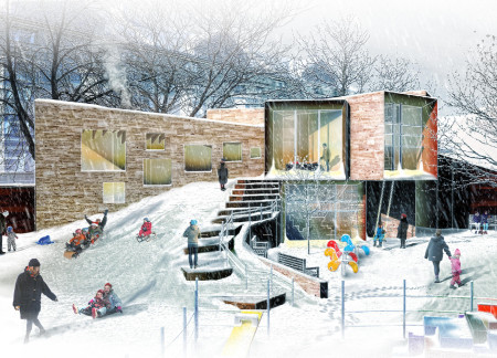 Charred Wooden Shingles and Cross-Laminated Timber Create a Healing Space for Community Wellness  