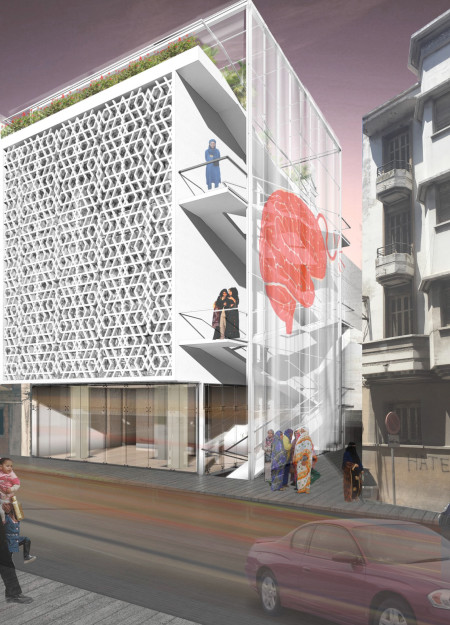 Perforated Metal Facade Engaged With Natural Light in a Sustainable Community Memorial