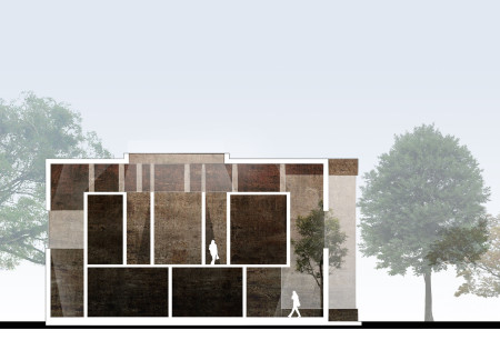 Charred Wooden Shingles and Cross-Laminated Timber Embrace Community Functionality