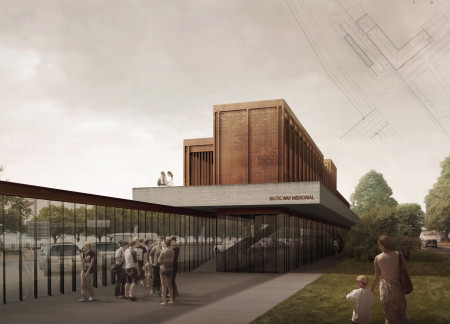 Charred Wooden Shingles and Transparent Facades Form an Engaging Space for Reflection and Community Gathering