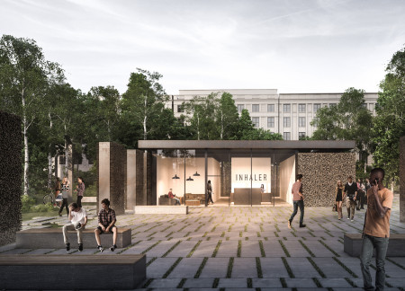 Graduation Towers Enhancing Air Quality With Integrated Steel And Natural Stone Design