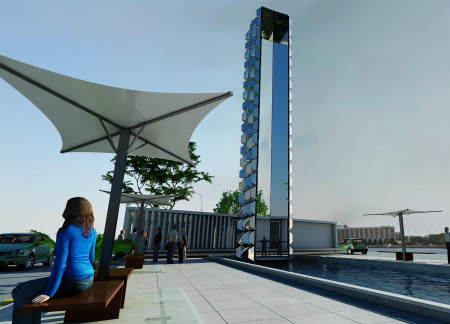 Reflective Glass Structures With Interactive Water Features In A Commemorative Space  