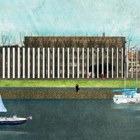 Charred Wooden Shingles and Reflective Glass Create Meaningful Spaces for Remembrance and Unity