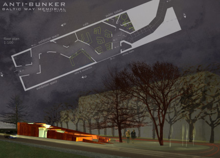 Memorial space utilizing corten steel and concrete for historical reflection and community engagement