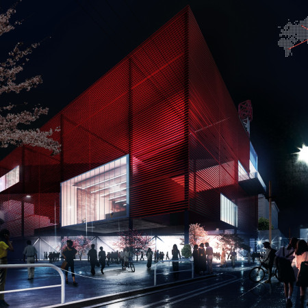 Cross-Laminated Timber Panels and Charred Wooden Shingles Form a Dynamic Urban Hub for Cultural Exchange