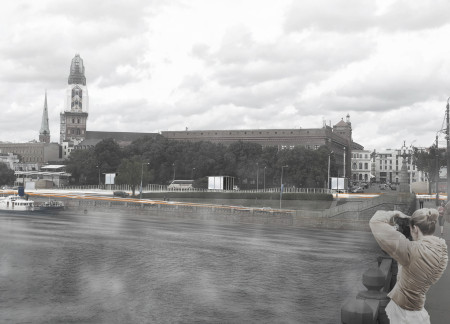 Granite Pathway and Community Hub Embracing Historical Reflection in Riga