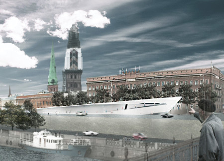 Reflective Glass and Concrete Memorial Designed for Community Engagement in a Historical Context  