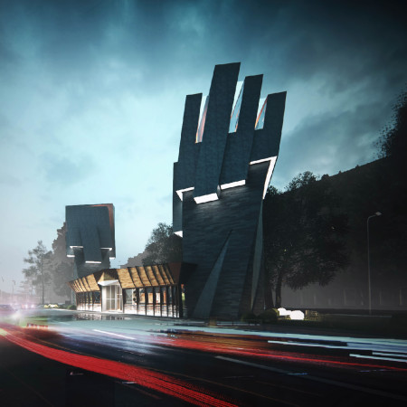 Charred Wooden Shingles and Concrete Towers Rooted in the Baltic Context