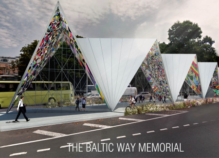 Triangular Glass Facade Emphasizes Unity in Concrete Memorial Design  