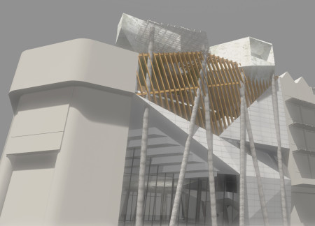 Elevated Artistic Sanctuary Enhanced by Multipurpose Glass Facades and Sustainable Timber Elements