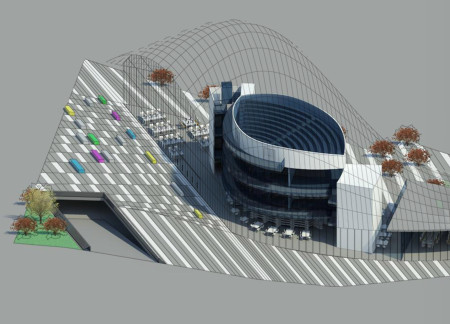 Wave-Shaped ETFE Facade Enhancing Digital Literacy Through Engaging Exhibition Spaces