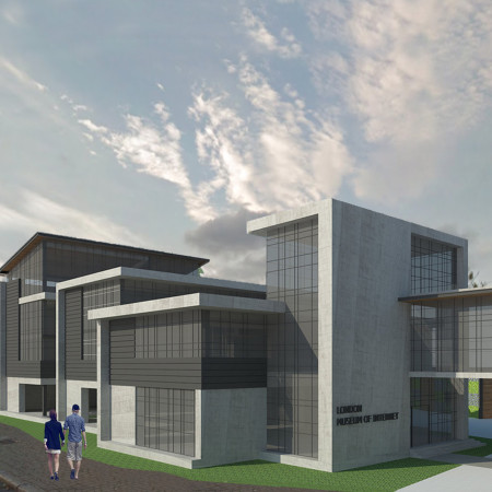 Fiber-Cement Panels and Natural Lighting Shape An Interactive Community Hub Amidst Historic Context