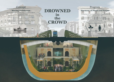 Buoyant Community Space Crafted from Concrete Ship and Porous Materials for Urban Resilience
