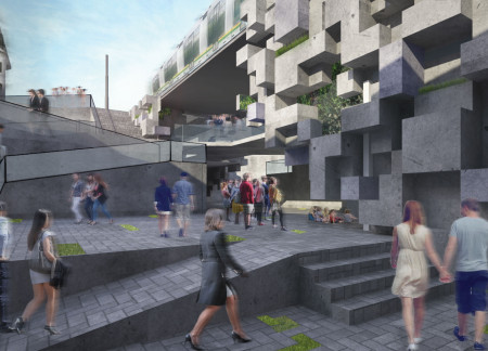 Concrete Forms Surrounded By Lush Gardens Creating A Cultural Hub in The Heart of Rome