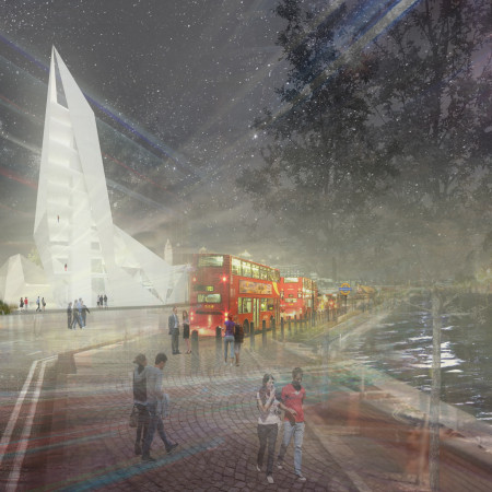 Asymmetrical Forms Enhanced by Glass Facades and Steel Structures in a Multifunctional Urban Hub