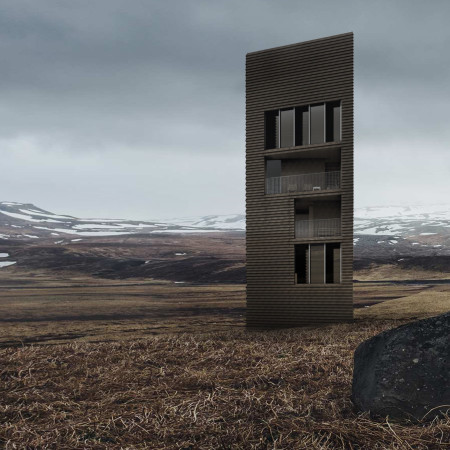 Cairn-Inspired Shelter Using Cross-Laminated Timber Panels Emphasizing Sustainable Living in Iceland’s Landscape