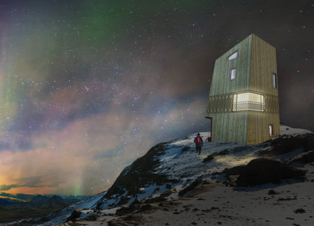 Sculptural Retreat Constructed With Cross-Laminated Timber Panels Emphasizing Natural Light and Community Engagement