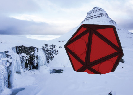 Icosahedral Shelters Constructed with Corrugated Metal and Solar Panels for Outdoor Enthusiasts