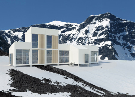 Modular Cabins Constructed With Prefabricated Concrete and Sustainable Wood Embrace Iceland's Rugged Terrain  