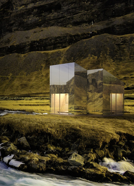 Cross-Laminated Timber Retreat Embracing Icelandic Landscapes with Charred Wooden Shingles
