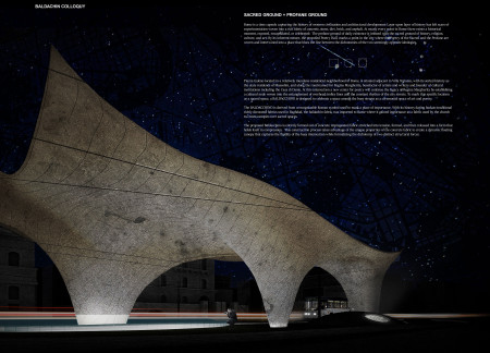 Fluid Canopy of Textured Concrete Enhancing Community Interaction in Urban Rome  